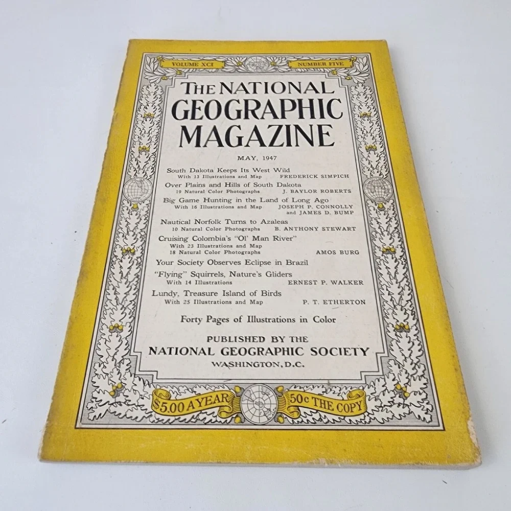 National‎ Geographic Magazine May 1947 No  Insert